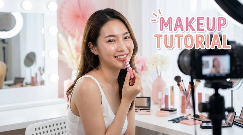 撸撸社美妆视频教程